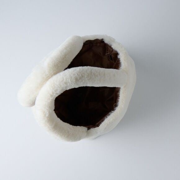 Vintage Y2K Faux Fur Tote Handbag Plush Softcore Winter Kawaii Cozy Coquette 90s - Picture 7 of 8